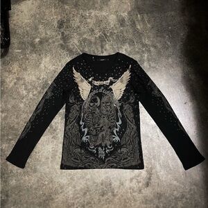 - Yasuyuki Ishii Bornille Long Sleeve T-Shirt Size Small